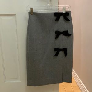 NWT J Crew Bow Pencil Skirt